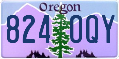 OR license plate 824OQY