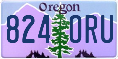 OR license plate 824ORU