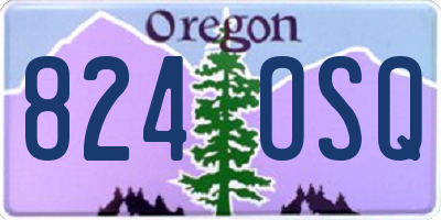OR license plate 824OSQ