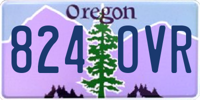 OR license plate 824OVR
