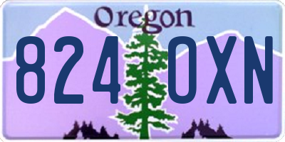 OR license plate 824OXN
