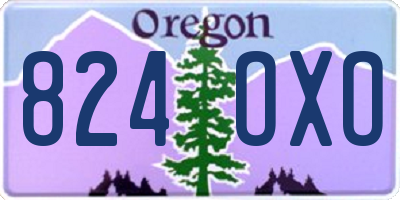 OR license plate 824OXO