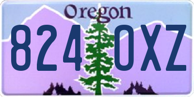 OR license plate 824OXZ