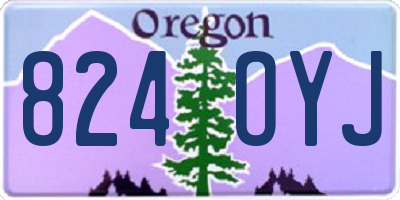 OR license plate 824OYJ