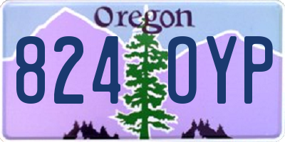 OR license plate 824OYP