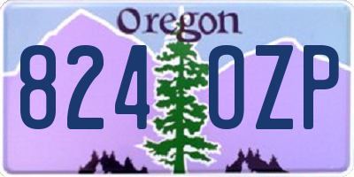 OR license plate 824OZP