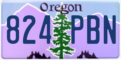 OR license plate 824PBN