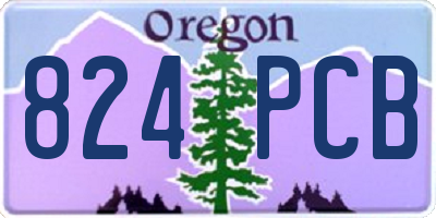 OR license plate 824PCB