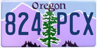 OR license plate 824PCX