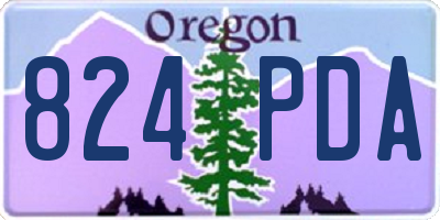 OR license plate 824PDA