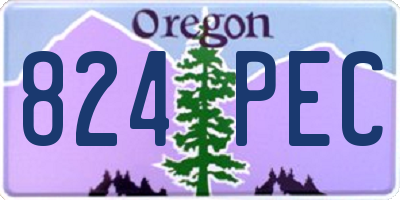 OR license plate 824PEC