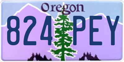 OR license plate 824PEY