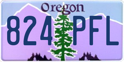OR license plate 824PFL