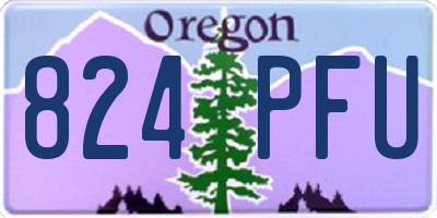 OR license plate 824PFU