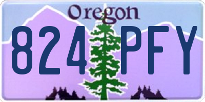 OR license plate 824PFY