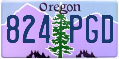 OR license plate 824PGD