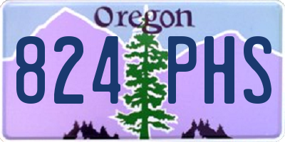 OR license plate 824PHS