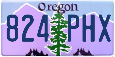 OR license plate 824PHX