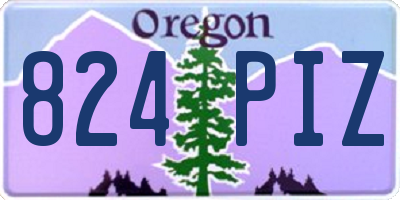 OR license plate 824PIZ