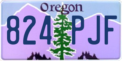 OR license plate 824PJF