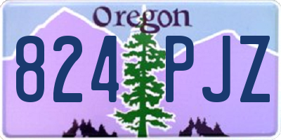 OR license plate 824PJZ