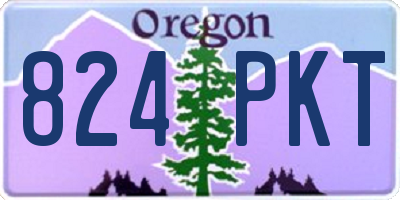 OR license plate 824PKT