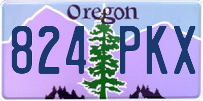 OR license plate 824PKX