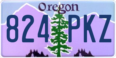 OR license plate 824PKZ