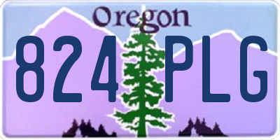 OR license plate 824PLG