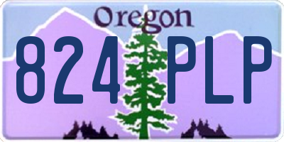 OR license plate 824PLP