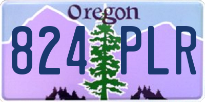 OR license plate 824PLR