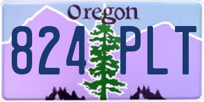 OR license plate 824PLT