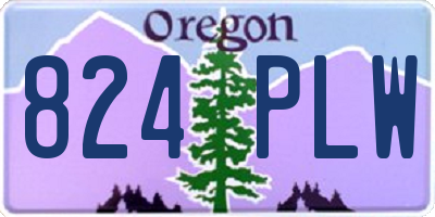 OR license plate 824PLW
