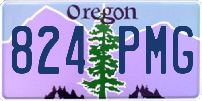 OR license plate 824PMG