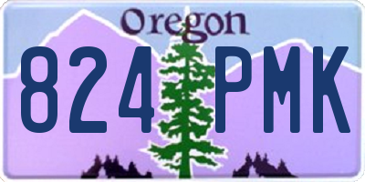 OR license plate 824PMK