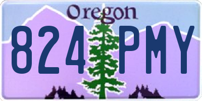 OR license plate 824PMY