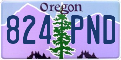 OR license plate 824PND