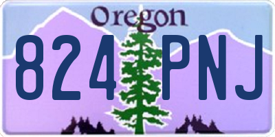 OR license plate 824PNJ