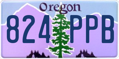OR license plate 824PPB