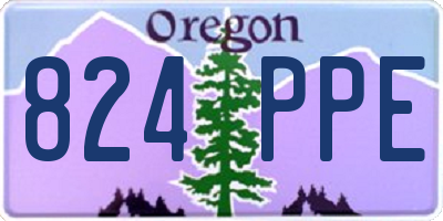 OR license plate 824PPE