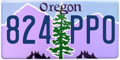 OR license plate 824PPO
