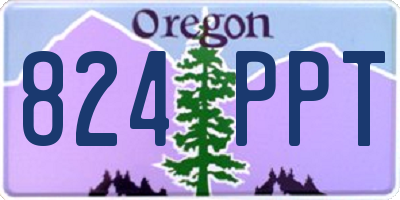 OR license plate 824PPT