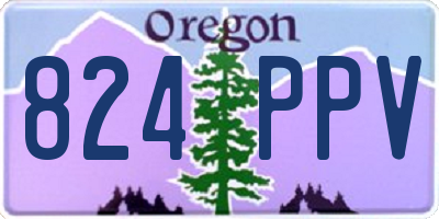 OR license plate 824PPV