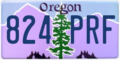OR license plate 824PRF