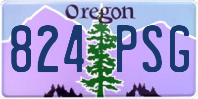 OR license plate 824PSG