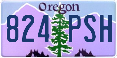 OR license plate 824PSH