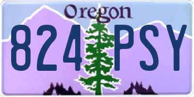 OR license plate 824PSY