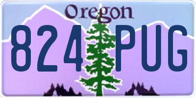OR license plate 824PUG