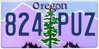 OR license plate 824PUZ