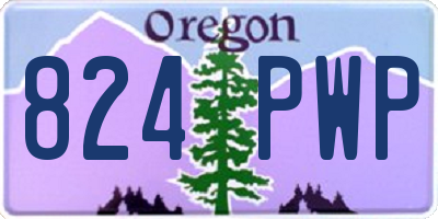OR license plate 824PWP